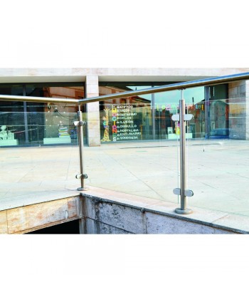 8424 Baranda de acero inoxidable en biblioteca