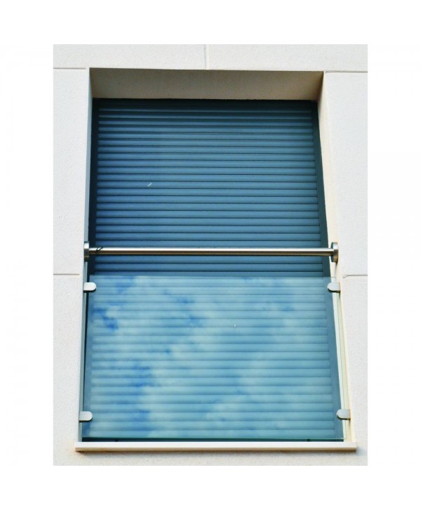 8430 Foto balcón de cristal y acero inox en chalet