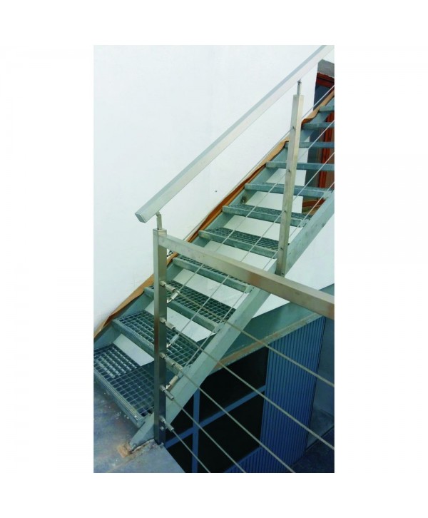 8701 Barandilla con cables de acero inoxidable