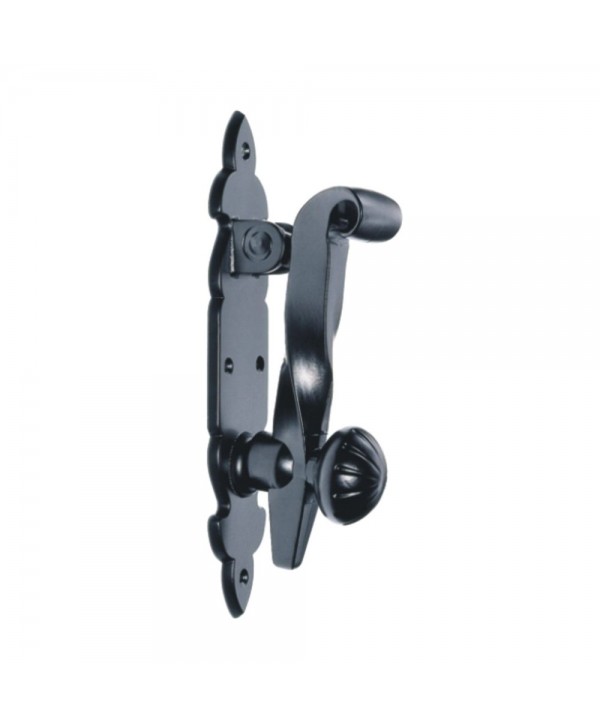 1-LH Llamador para puerta de aluminio en negro