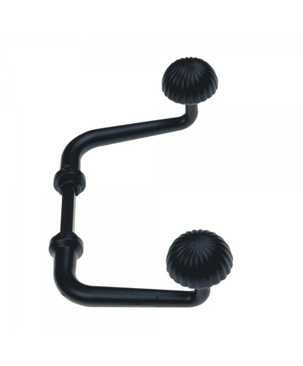 1-MH Manivela de aluminio en negro para cancelas