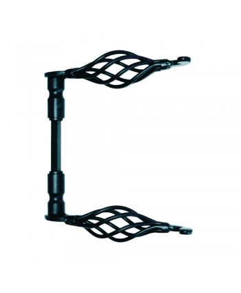 7-MH Manivela forjada con piñas en color negro