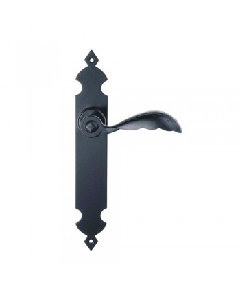 3-MPH Juego manivela de aluminio para puerta en color negro