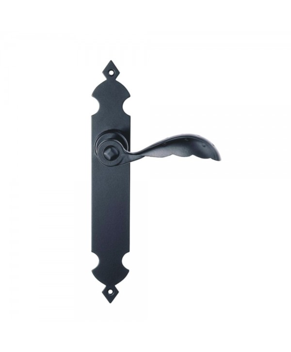 3-MPH Juego manivela de aluminio para puerta en color negro