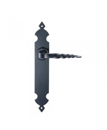 5-MPH Manivela negra para puertas de hierro o madera