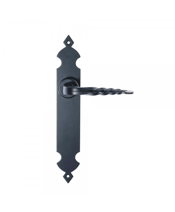 5-MPH Manivela negra para puertas de hierro o madera