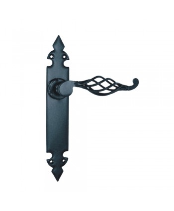 9-MPH Manivela forjada en color negro para puertas