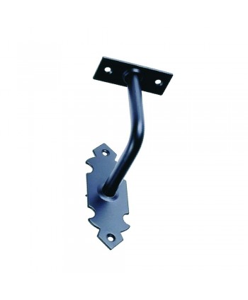 2-PVH Soporte negro para pasamanos de madera