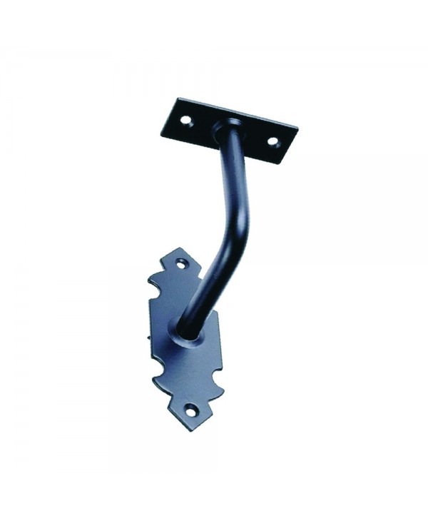 2-PVH Soporte negro para pasamanos de madera