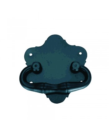 22-PVH Asa de forja para arca y baúl en negro