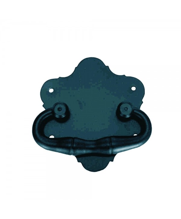 22-PVH Asa de forja para arca y baúl en negro