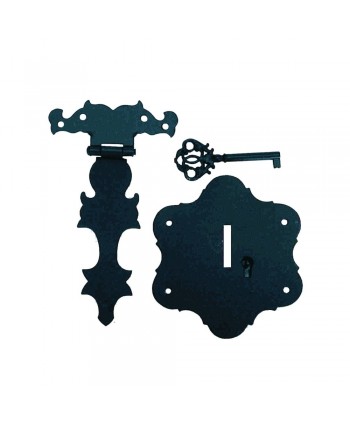 23-PVH Cierre para arca con cerradura en negro