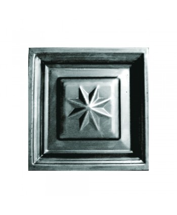 4-CC Cuarterón con dibujo de estrella en chapa