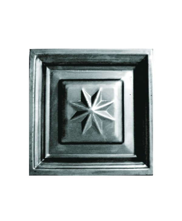 4-CC Cuarterón con dibujo de estrella en chapa