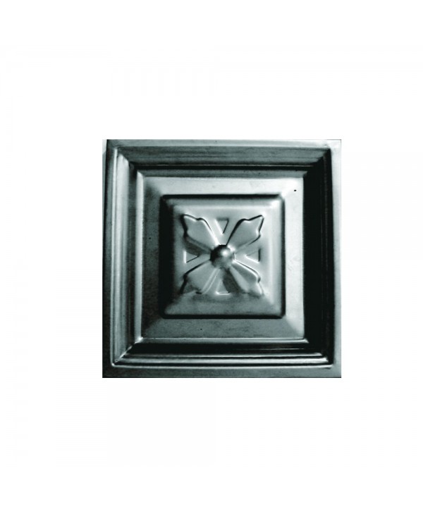 5-CC Cuarterón chapa dibujo flor para zócalo de puerta