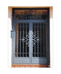 1017 Puerta de hierro forjado artesano