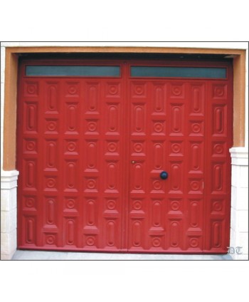 1059 Puerta con cuarterones dibujo circulo