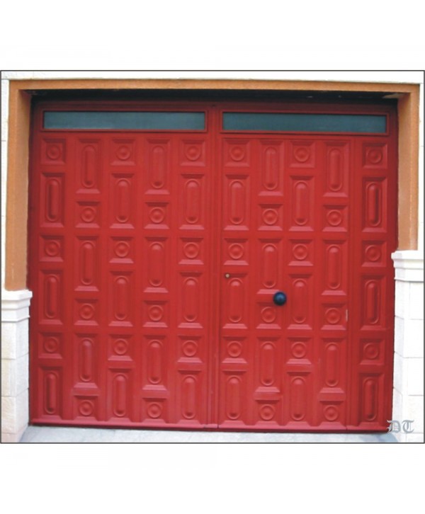 1059 Puerta con cuarterones dibujo circulo