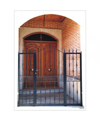 1584 Cancela pequeña con solera fundida central