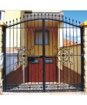 1618-1 Cancela con adorno de 4 puntas de hierro