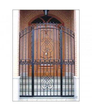 1641 Cancela elegante con solera central de fundido