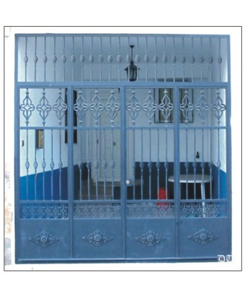 1680 Cancela con piezas de fundición artesana