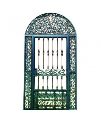 1691 Cancela de estilo floral en arco