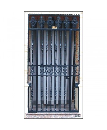 1703 Cancela con fecha de latón en pequeño