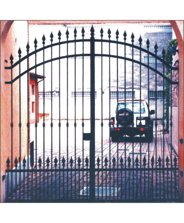 1707 Cancela de estilo elegante con lanzas superiores