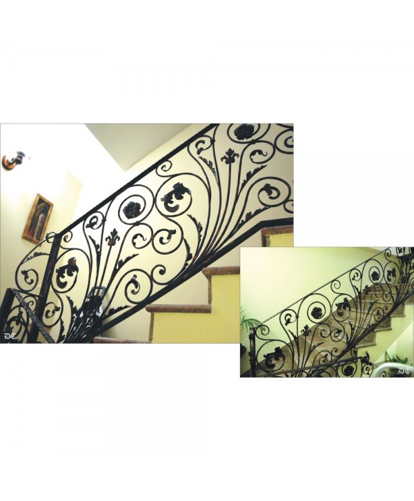 2005 Barandilla con adornos y pletina de forja