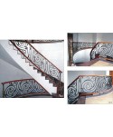 2011 Barandilla con adornos de forja y detalles de latón
