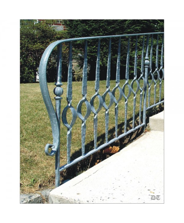 2059 Baranda de estilo moderno con arranque de bola