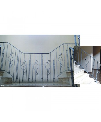 2072 Barandilla interior con diseño original de hierro