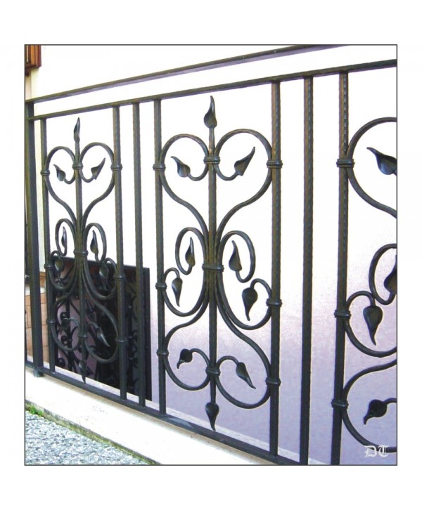 2106 Barandilla de forja artística con barrotes