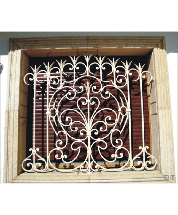 3003 Reja con hojas especiales y piezas de forja