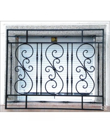 3009 Reja con S sencillas de forja