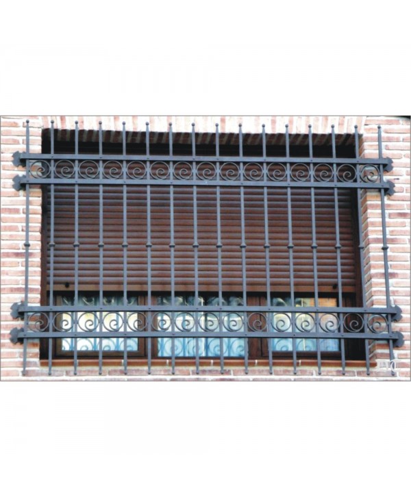 3020 Reja con barrotes sencillos de macolla pequeña de hierro