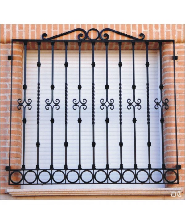 3030 Reja con aros en la parte inferior de hierro