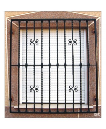 3032 Reja con 4 adornos de rizo sencillos pequeños