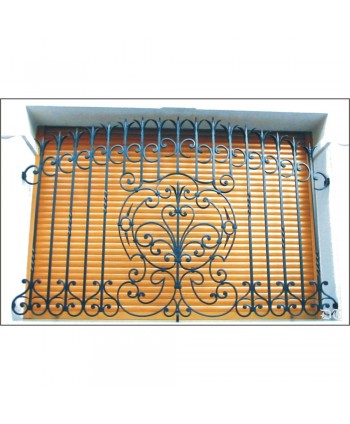 3035 Reja forjada con hojas especiales