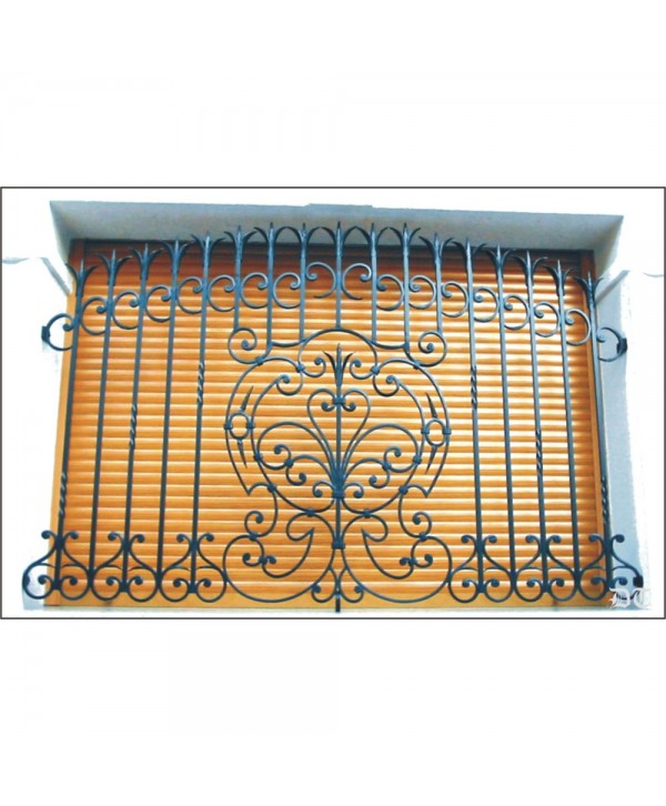 3035 Reja forjada con hojas especiales