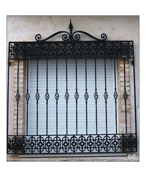 3043 Reja de fundido con solera estilo flor