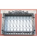 3081 Reja con barrotes modernos de forja