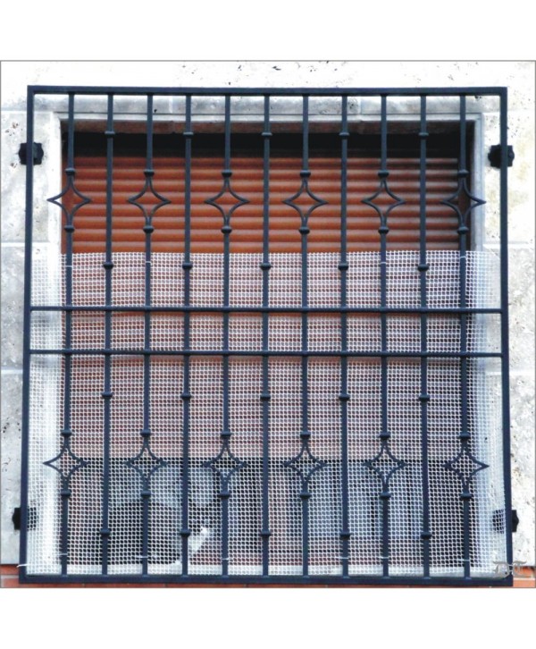 3086 Reja con barrotes de rombo