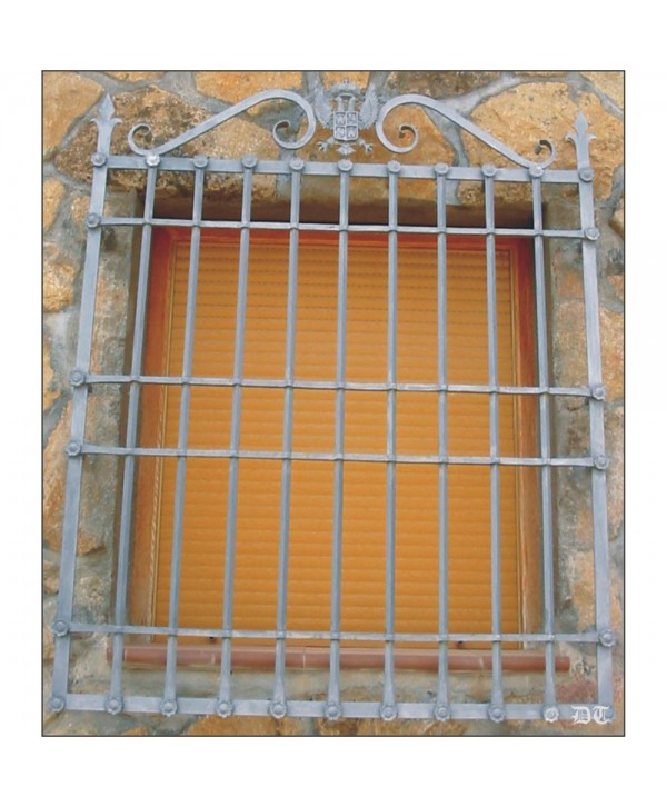 3111 Reja con águila y escudo superior de hierro