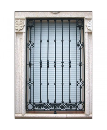 3123 Reja con macollas tradicionales para cuadrado