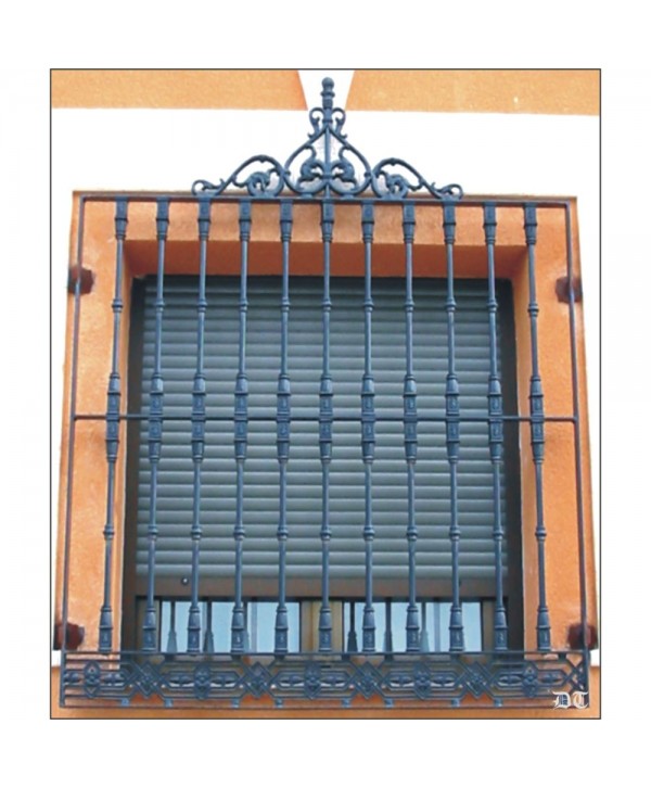 3129 Reja con adorno puntiagudo superior