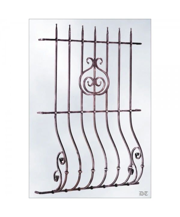 3139 Reja curvada inferior y adorno con puntas en bola