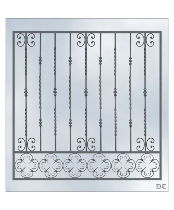 3144 Reja para ventana de forja artística
