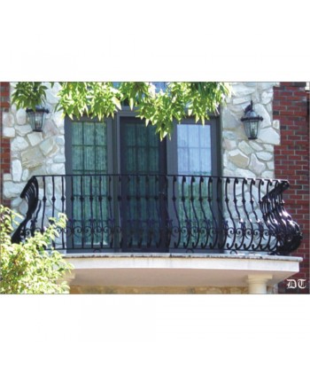 4007 Balcón elegante con rizos forjados